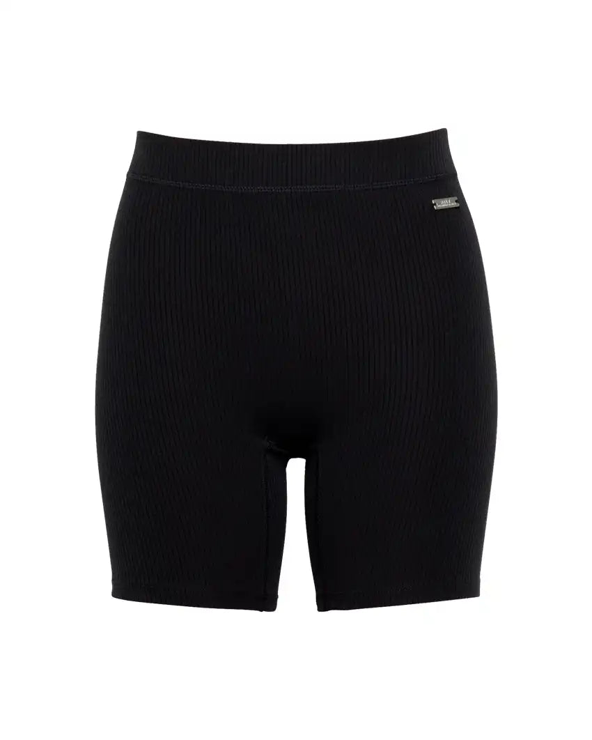 Rib High-Waist Biker Short