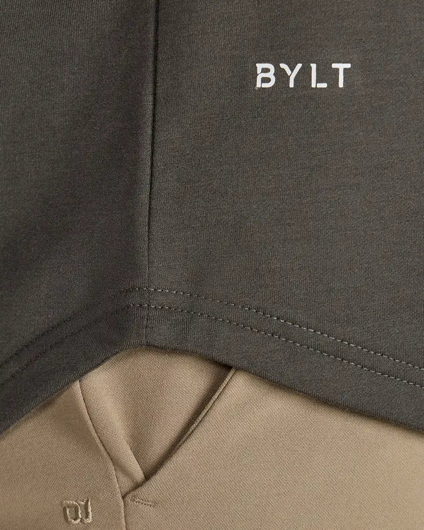 Hooded Drop-Cut Long Sleeve