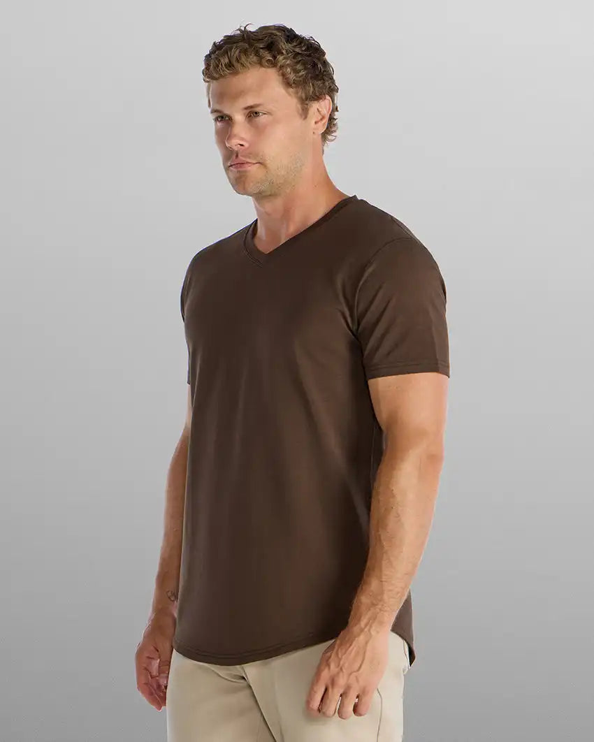 Drop-Cut V-Neck: LUX