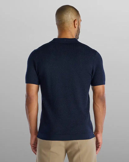 Textured Knit Polo