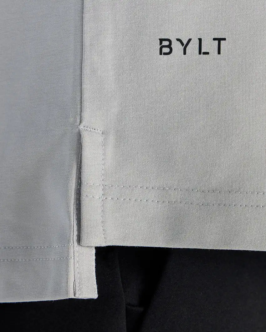 LUX Stand Collar Short Sleeve Button Down