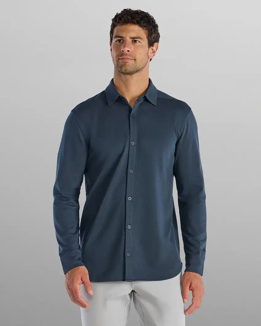 Bayside Oxford Long Sleeve Button Down