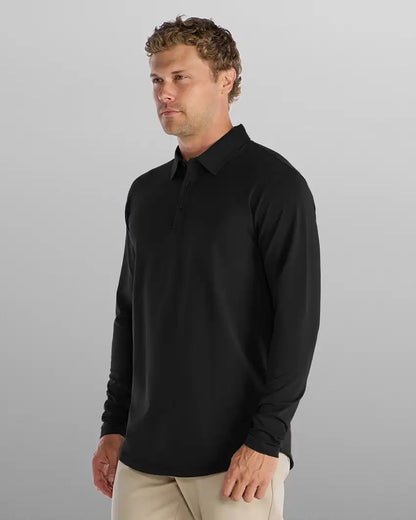 Drop-Cut Long Sleeve: LUX Polo