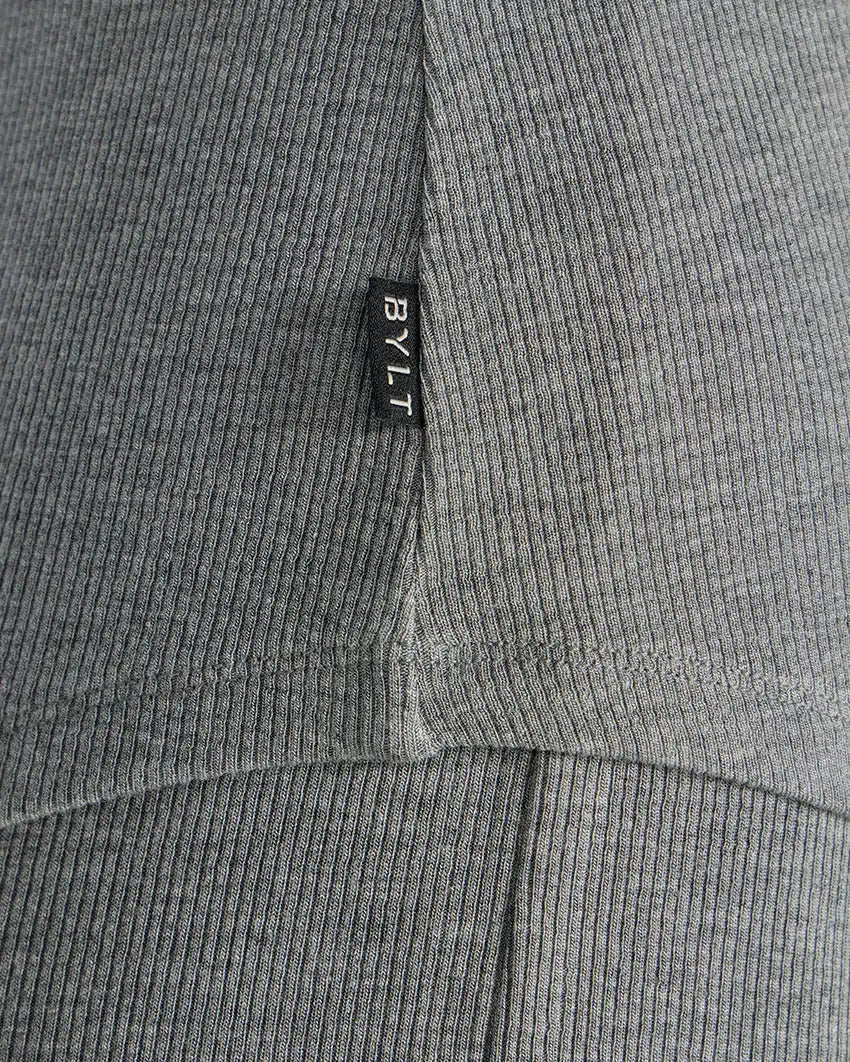 Modal Micro Rib Fitted Drop-Cut