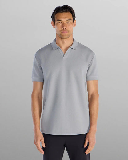 Micro Rib Open V Polo
