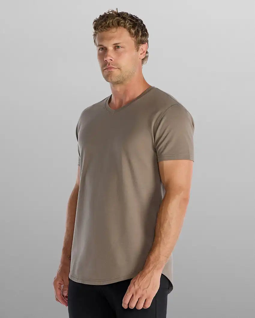 Drop-Cut V-Neck: BYLT Signature