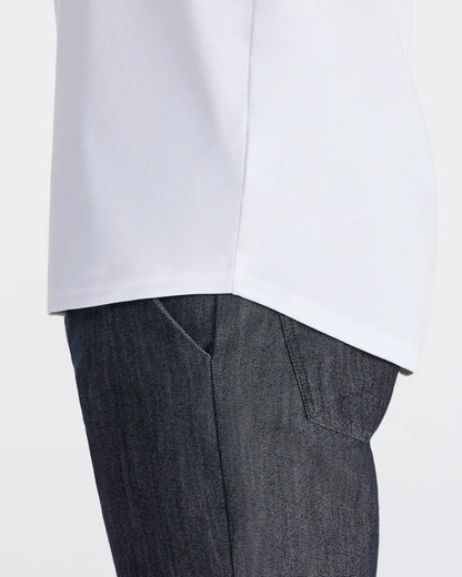 Cotton Long Sleeve Drop-Cut