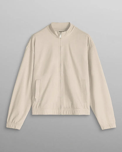 Lightweight Herringbone Full Zip Jacket