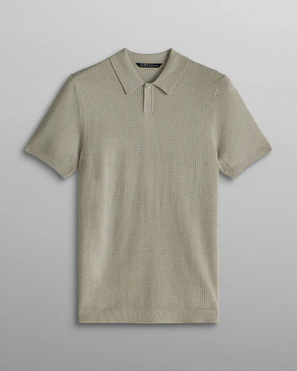Textured Knit Polo
