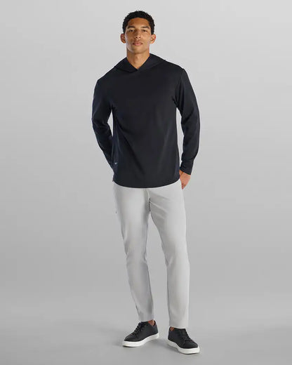 Hooded Drop-Cut Long Sleeve