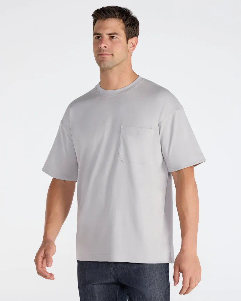 Cotton Short Sleeve Relaxed Pocket Tee