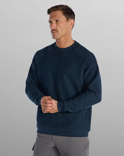 Heavyweight Waffle Crewneck