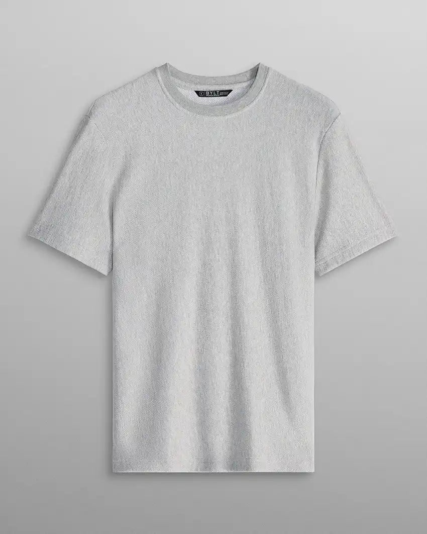 Brushed Herringbone Box Tee