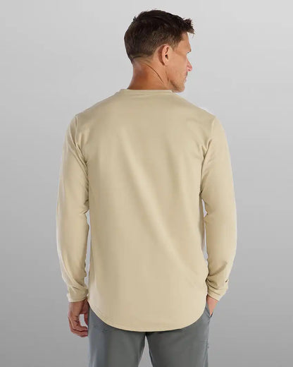 Henley Drop-Cut Long Sleeve: BYLT Signature