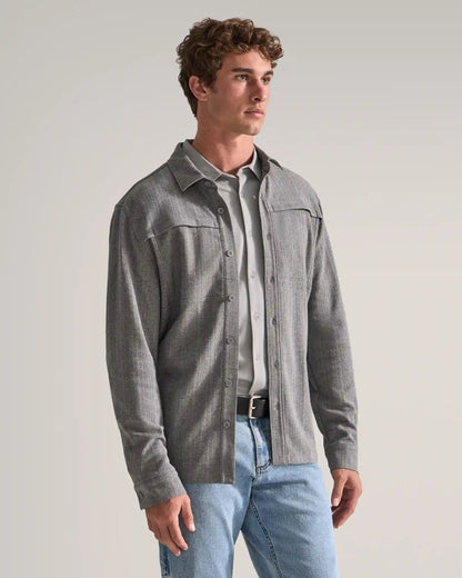 Framework Textured Knit Overshirt