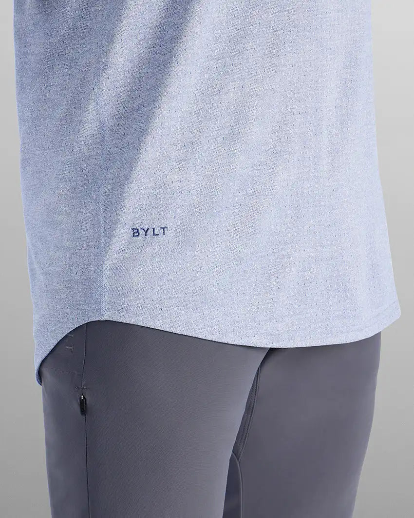 Heather Printed Polo