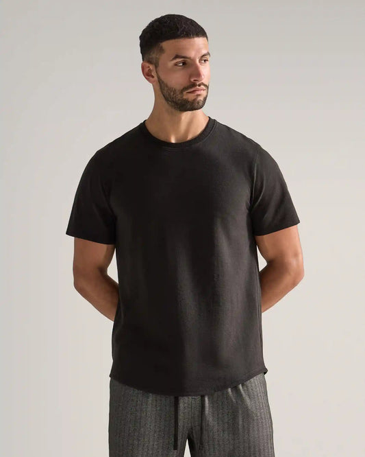 Slub Short Sleeve Drop-Cut