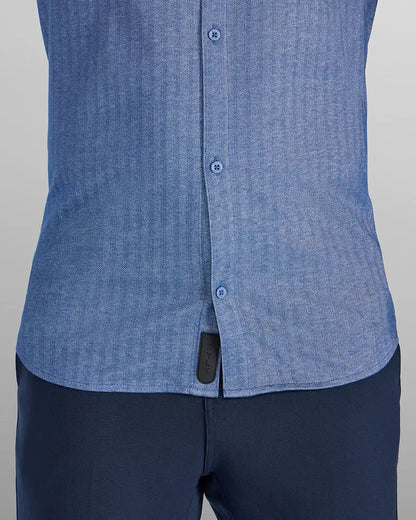 Herringbone Short Sleeve Button Down