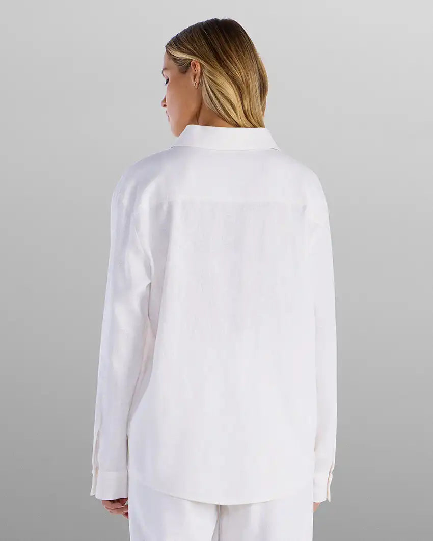 Women's Back to Basics Linen Button Down