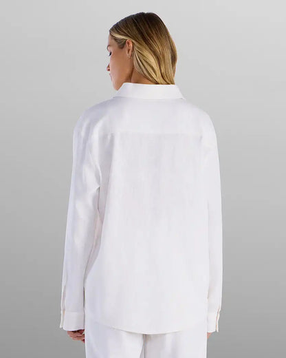 Women's Back to Basics Linen Button Down