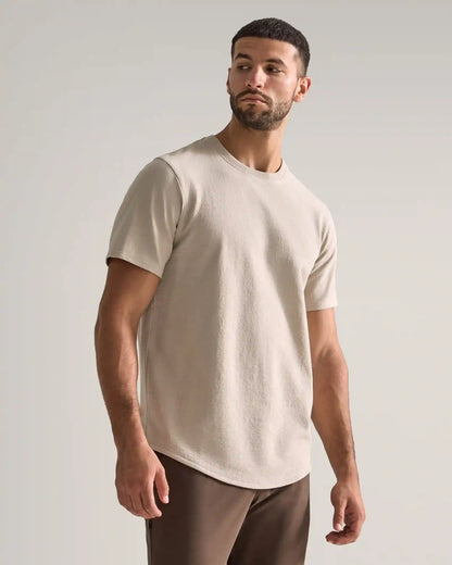 Slub Short Sleeve Drop-Cut