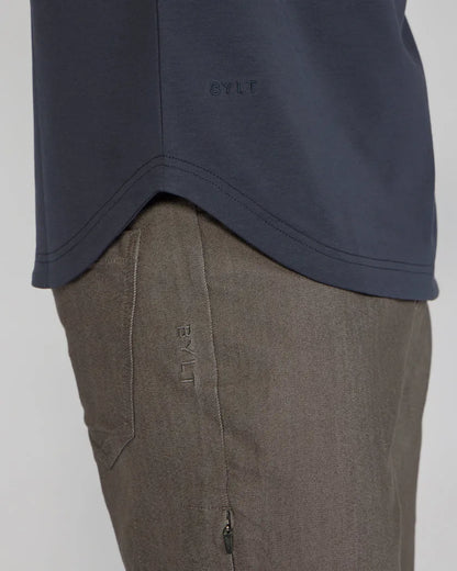 LUX Long Sleeve Zip Polo