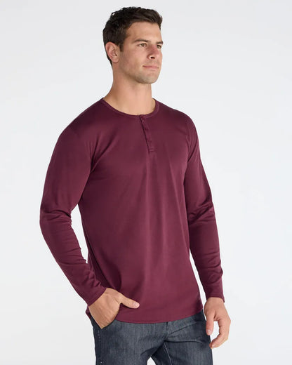 Cotton Long Sleeve Henley