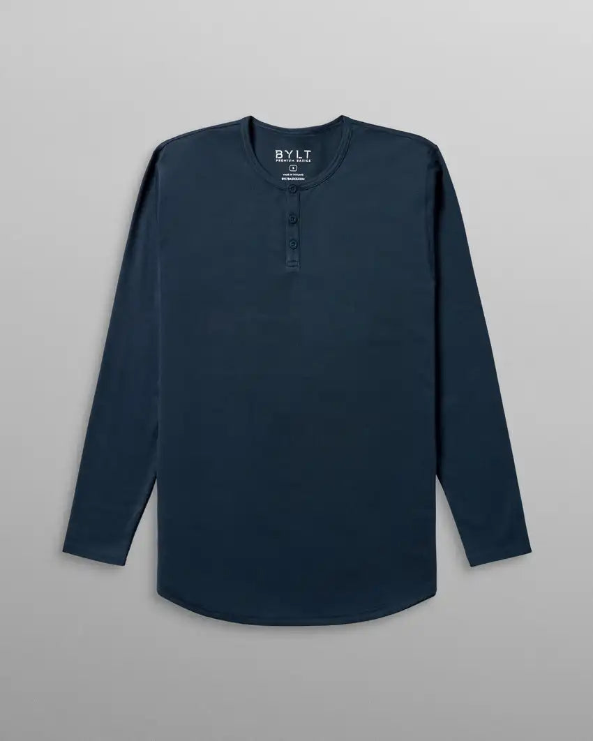 Cotton Long Sleeve Henley