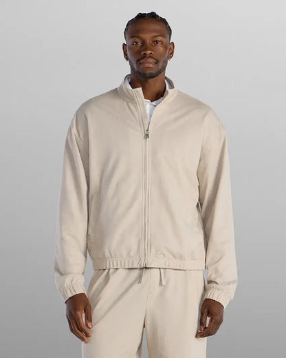 Lightweight Herringbone Full Zip Jacket
