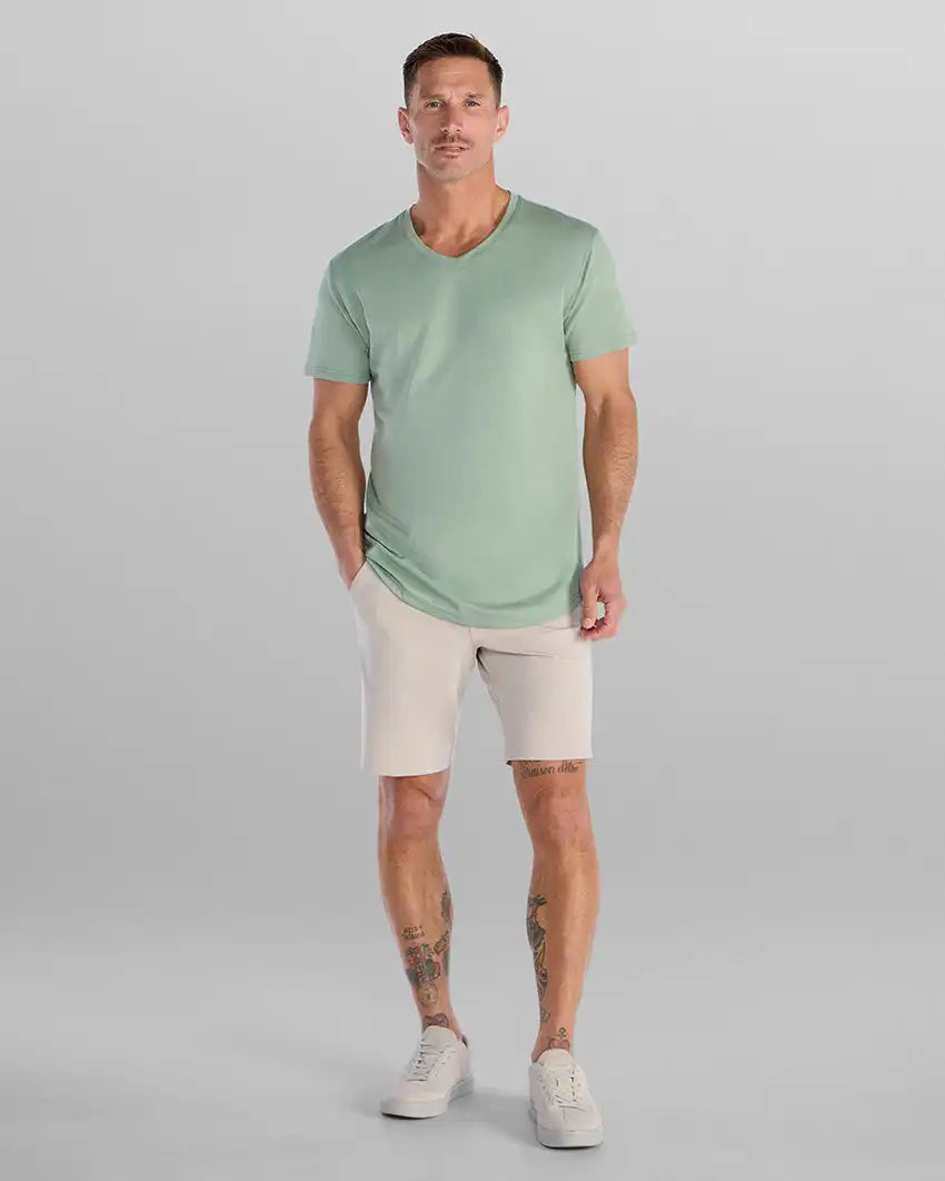Drop-Cut V-Neck: BYLT Signature