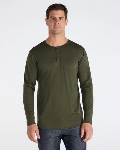 Cotton Long Sleeve Henley