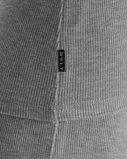 Modal Micro Rib Fitted Long Sleeve