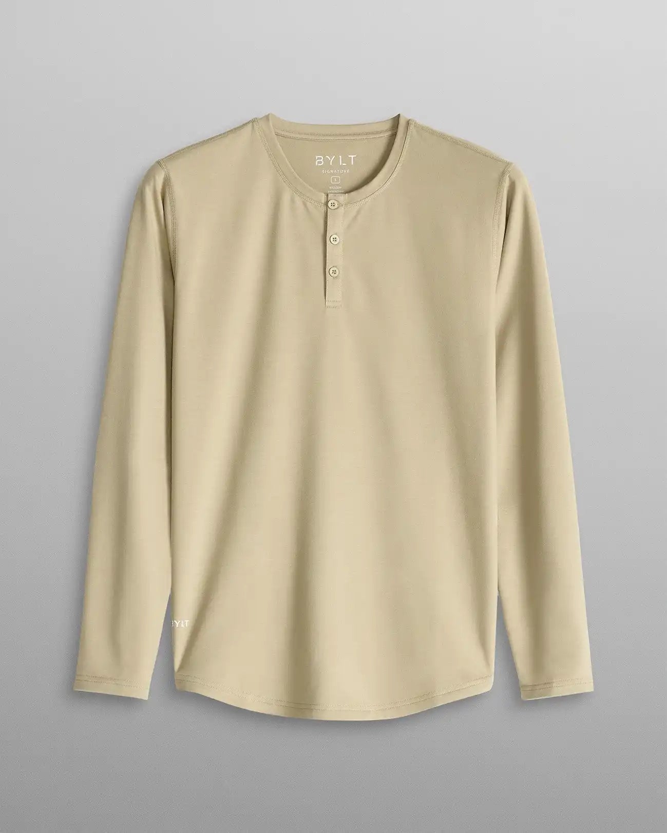 Henley Drop-Cut Long Sleeve: BYLT Signature