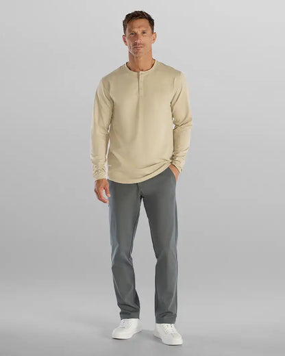 Henley Drop-Cut Long Sleeve: BYLT Signature
