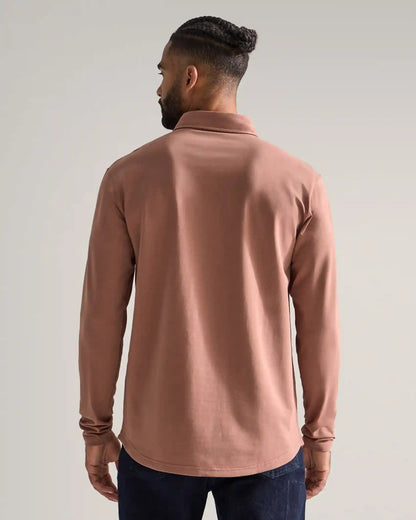 Drop-Cut Long Sleeve: LUX Polo