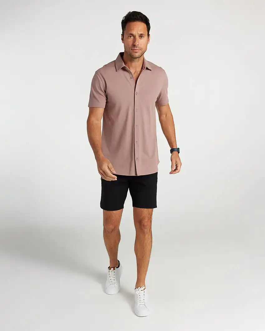 Bayside Oxford Short Sleeve Button Down