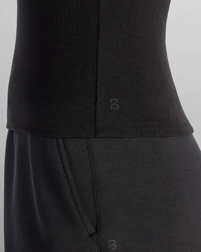 Modal Micro Rib Fitted Short Sleeve