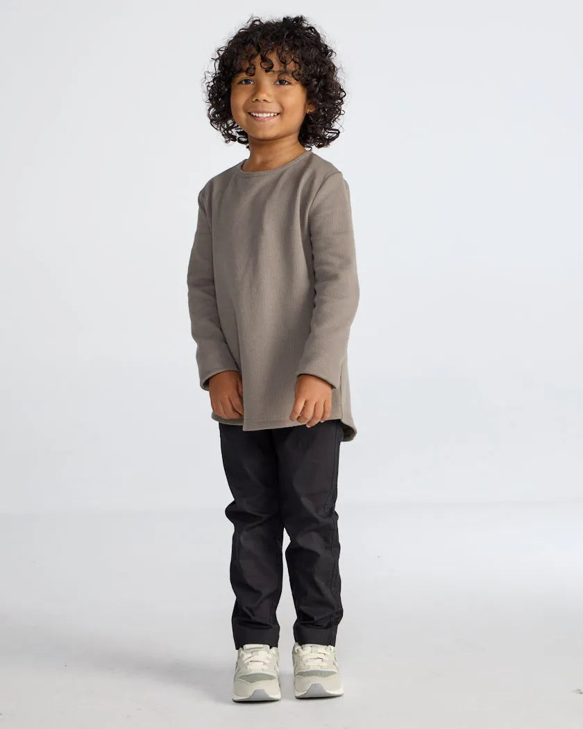 Kids Thermal Drop-Cut Long Sleeve