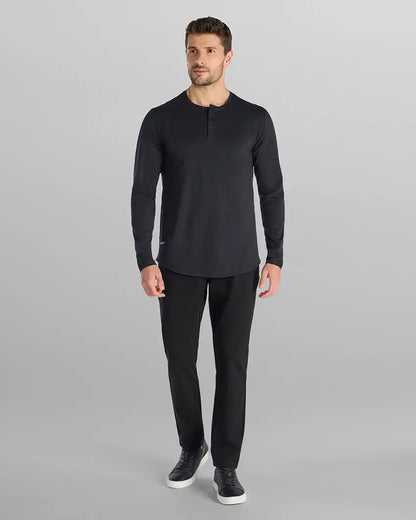 Henley Drop-Cut Long Sleeve: BYLT Signature