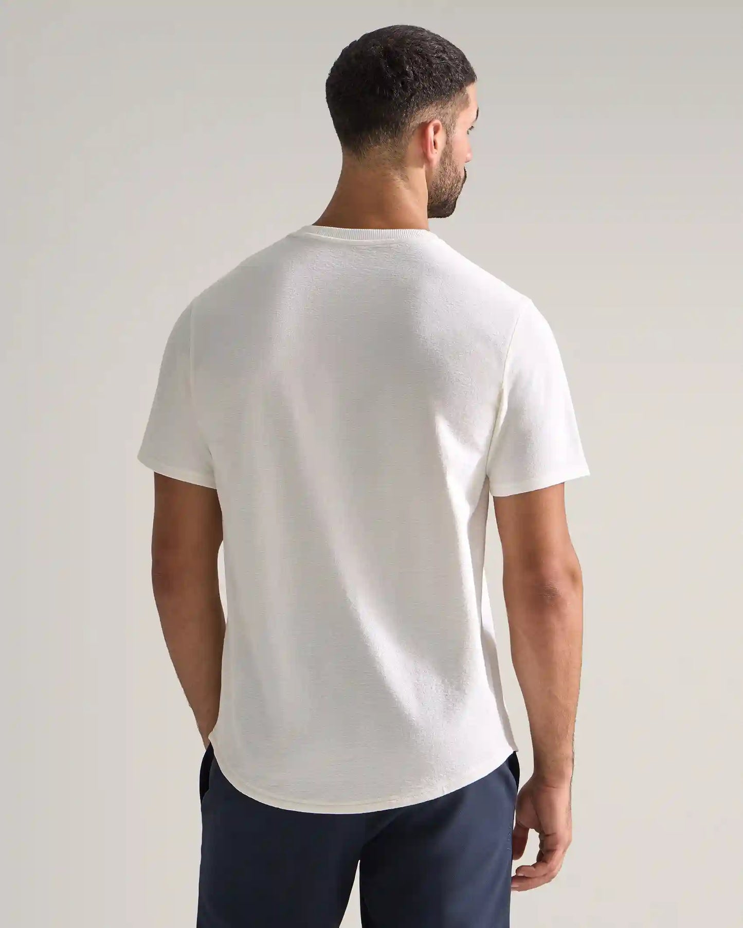 Slub Short Sleeve Drop-Cut