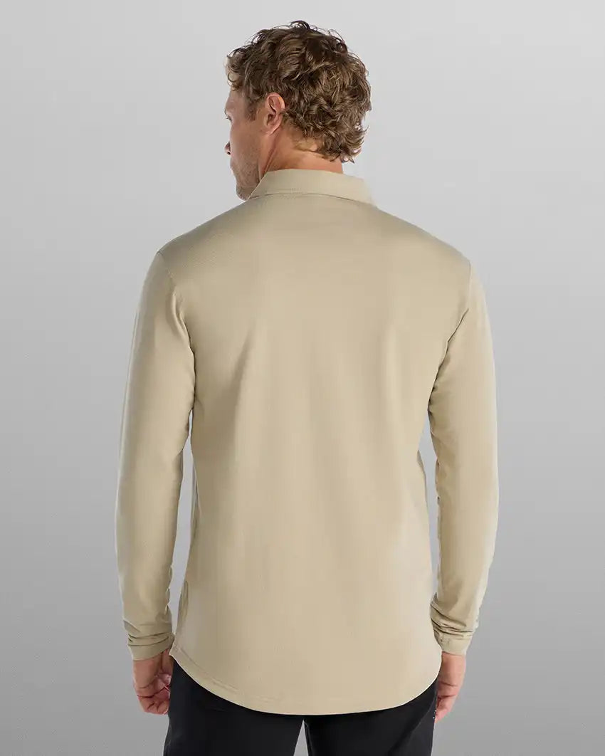 Drop-Cut Long Sleeve: LUX Polo