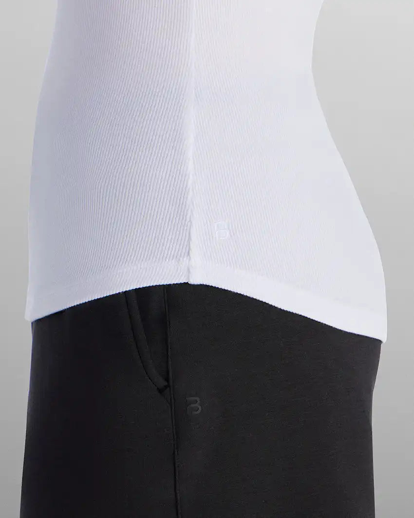 Modal Micro Rib Fitted Drop-Cut