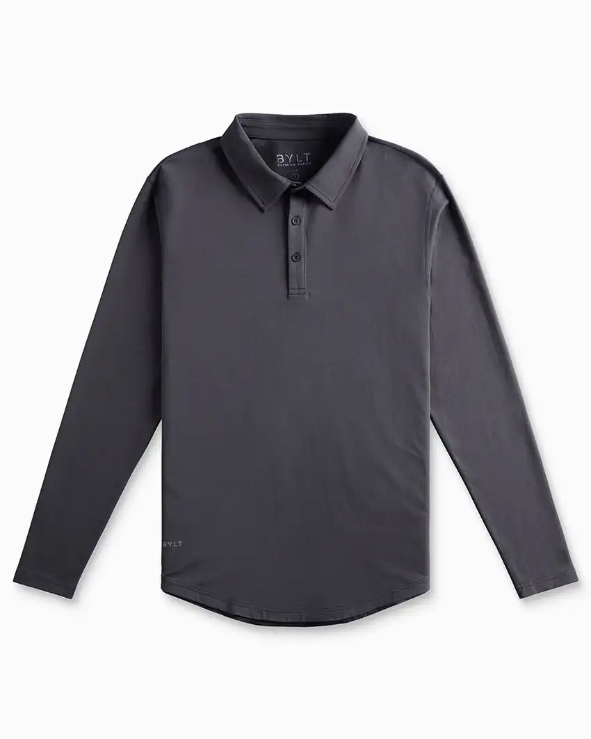 Drop-Cut Long Sleeve: LUX Polo