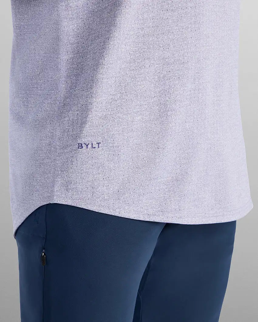 Heather Printed Polo