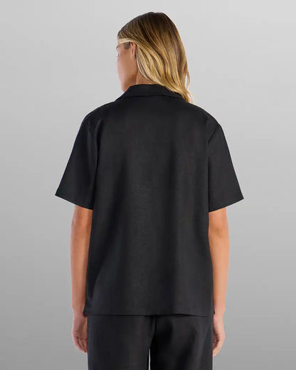 Women's Back to Basics Linen Camp Collar