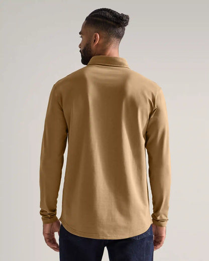 Drop-Cut Long Sleeve: LUX Polo