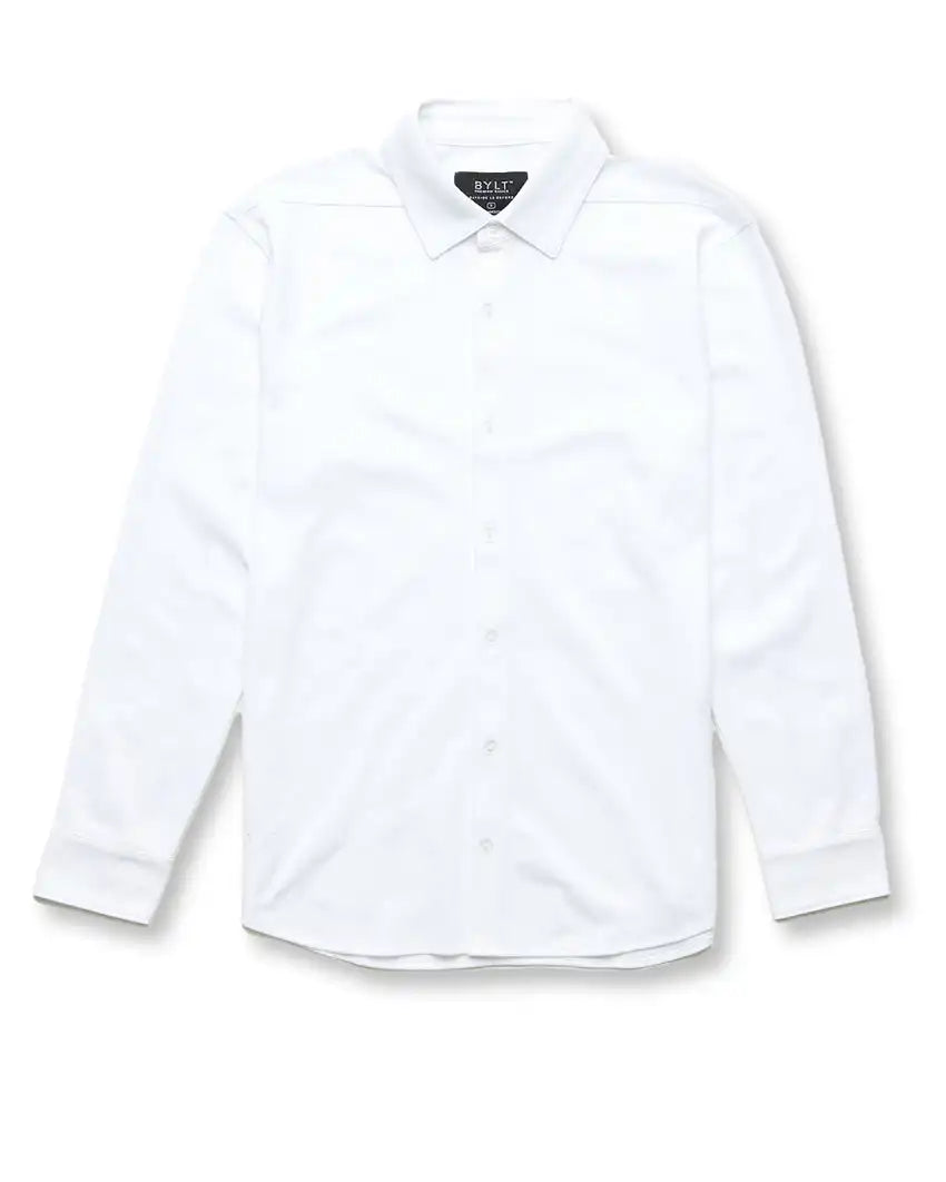 Bayside Oxford Long Sleeve Button Down
