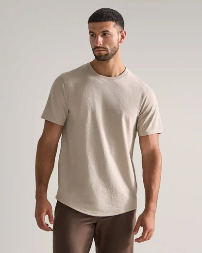 Slub Short Sleeve Drop-Cut