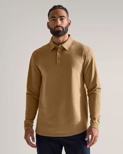 Drop-Cut Long Sleeve: LUX Polo