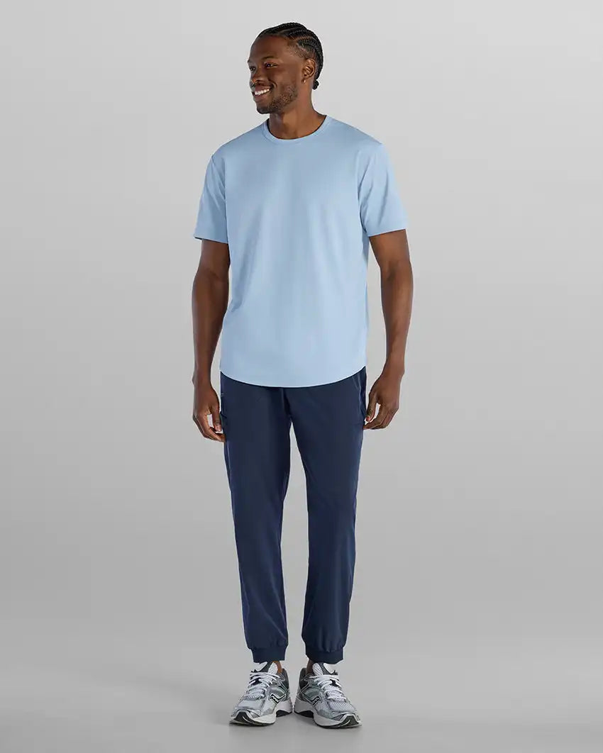 Adaptive Micro Waffle Short Sleeve Drop-Cut